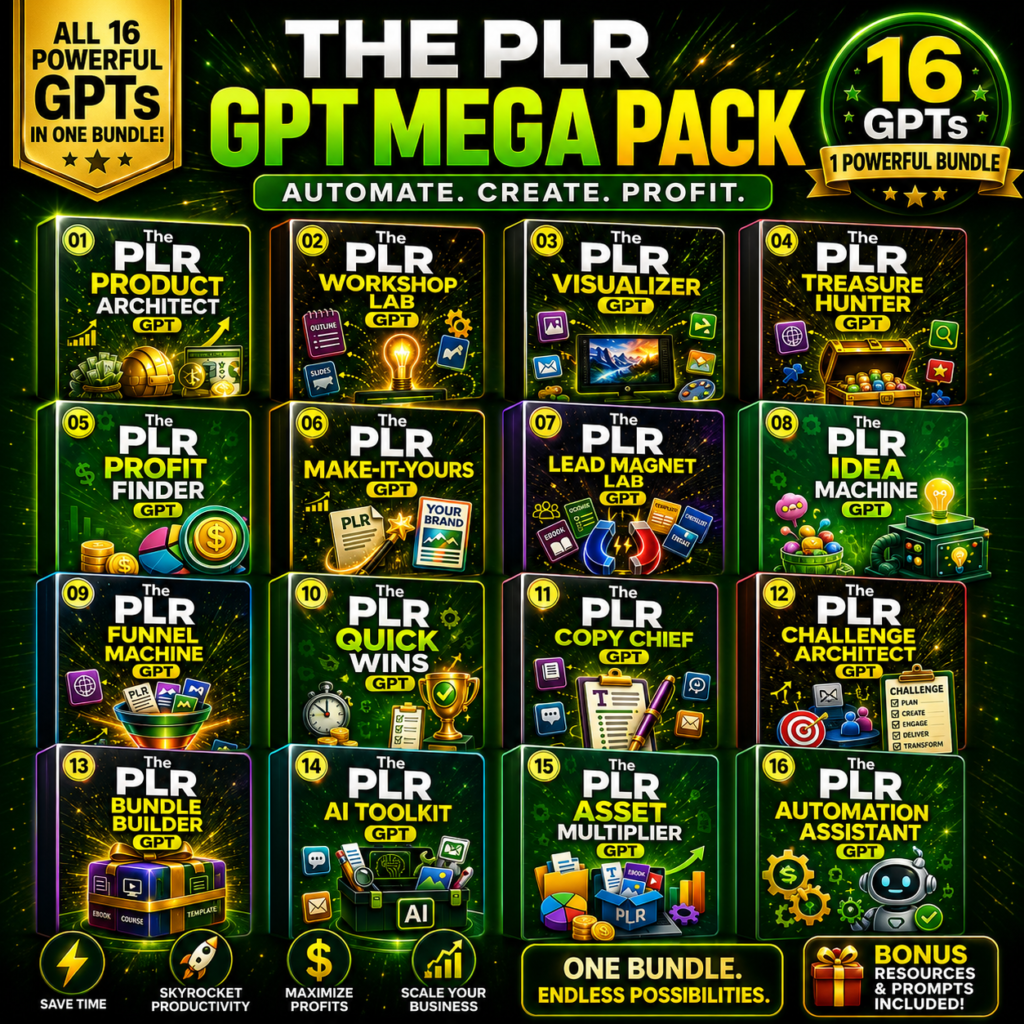 The PLR GPT Mega Pack